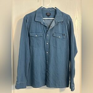 Billabong | Blue Denim Shirt | Size Large